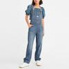 Levis SS22 Solid Color Loose Denim Overalls Women overalls Blue 85315-0014