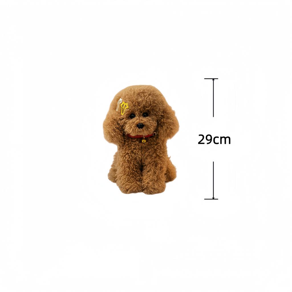 Poodle Plush Toys Simulated Dog Stuffed Doll Toys Hobbies Collection Room Decor Toys Kid'S Accompany Toys Birthday Gifts