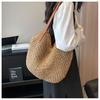 Borsa in Paglia Donna Nuova Estiva Vacanza al Mare Spiaggia Borsa Intrecciata Grande Capacità Borsa a Spalla Tote Borsa Tote Intrecciata in Paglia per Donna