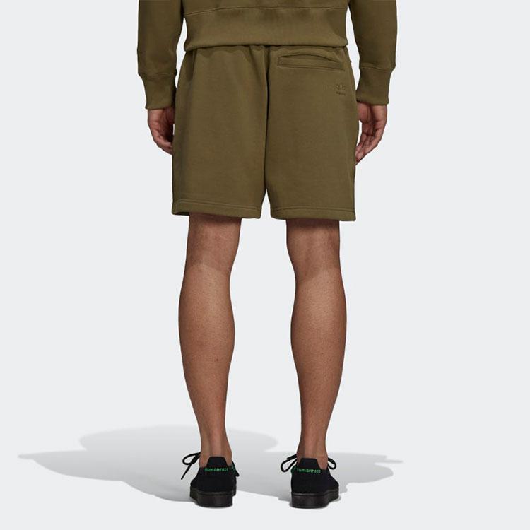 Adidas Originals Trefoil Casual Breathable Shorts Men Bottoms Olive-Green H58288