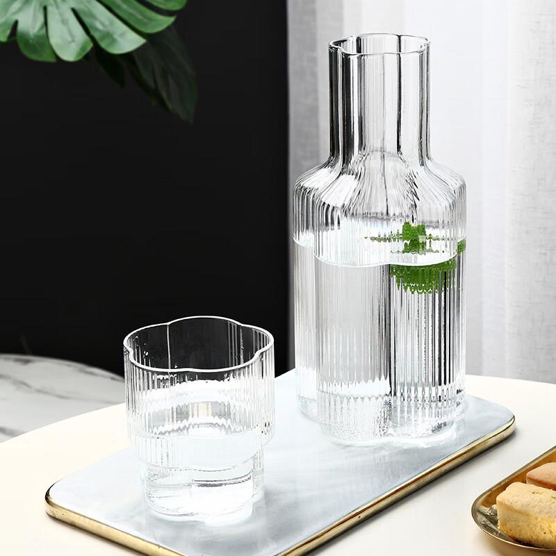 Ailan Huijia Glass Pitcher and Cup Set 1200ml Pitcher + 330ml Cups