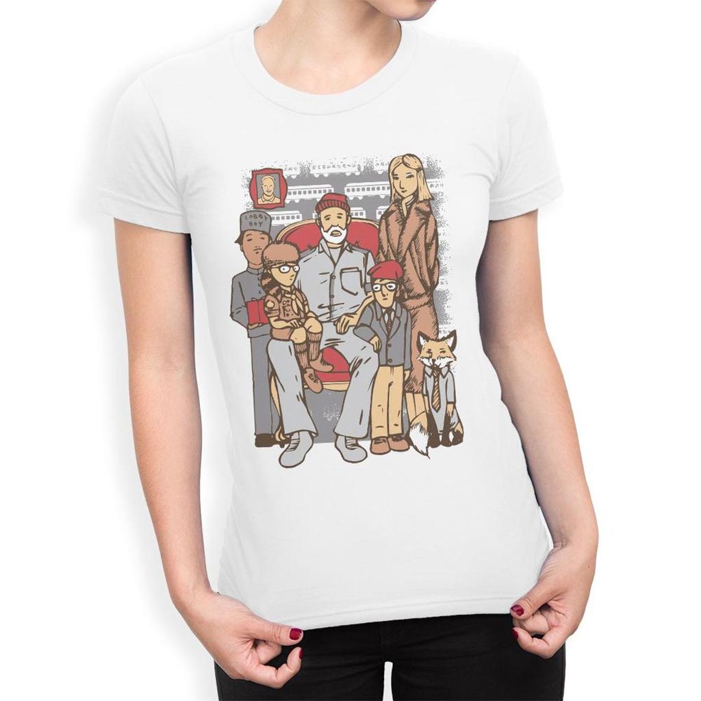 Wes Anderson Movie Characters Art T-Shirt, Men's and Women's Sizes