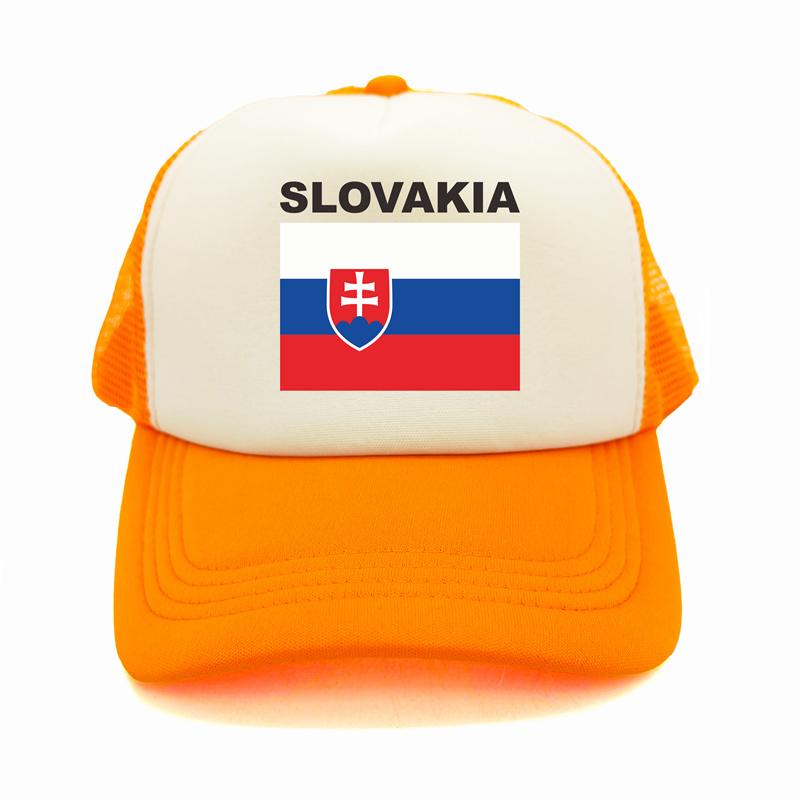 Slovakia Trucker Cap Summer Unisex Cool Country Flag Hat Baseball Caps Unisex Outdoor Mesh Net Caps