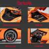 1/24 Koenigsegg Jesko Toy Cars Model Orange Alloy Collectibles Die-cast Vehicles with Sound and Light