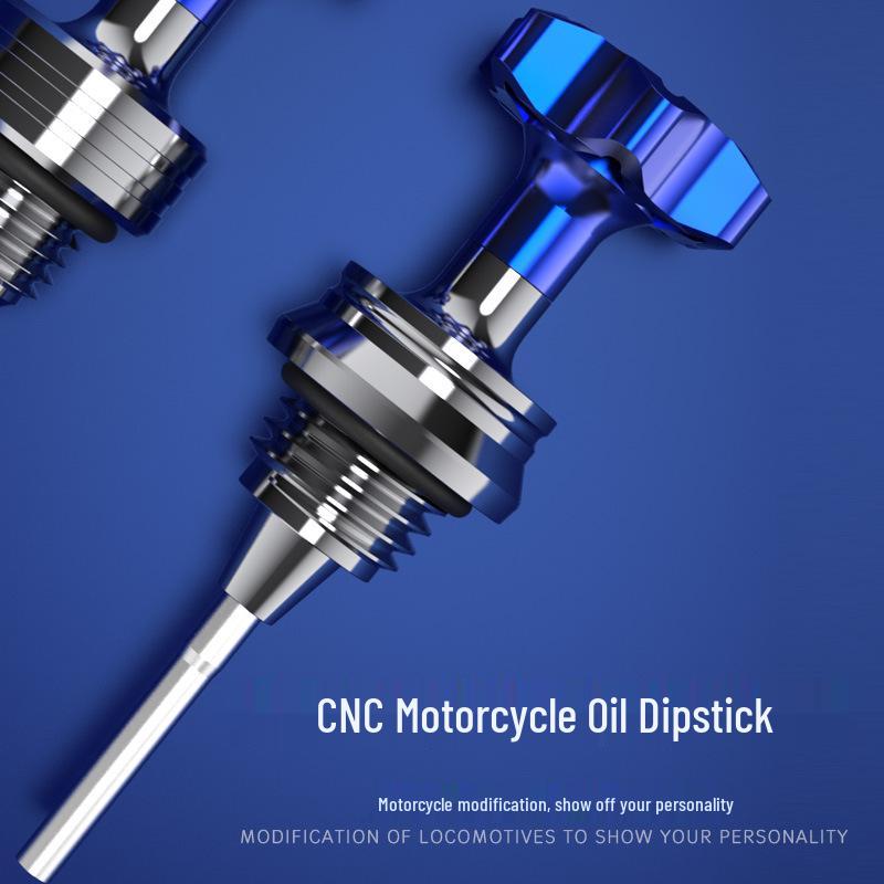 Motorcycle Oil Dipstick and Engine Cap for GY6 Models - Qiaoge Fuxi Ghost Fire Series.