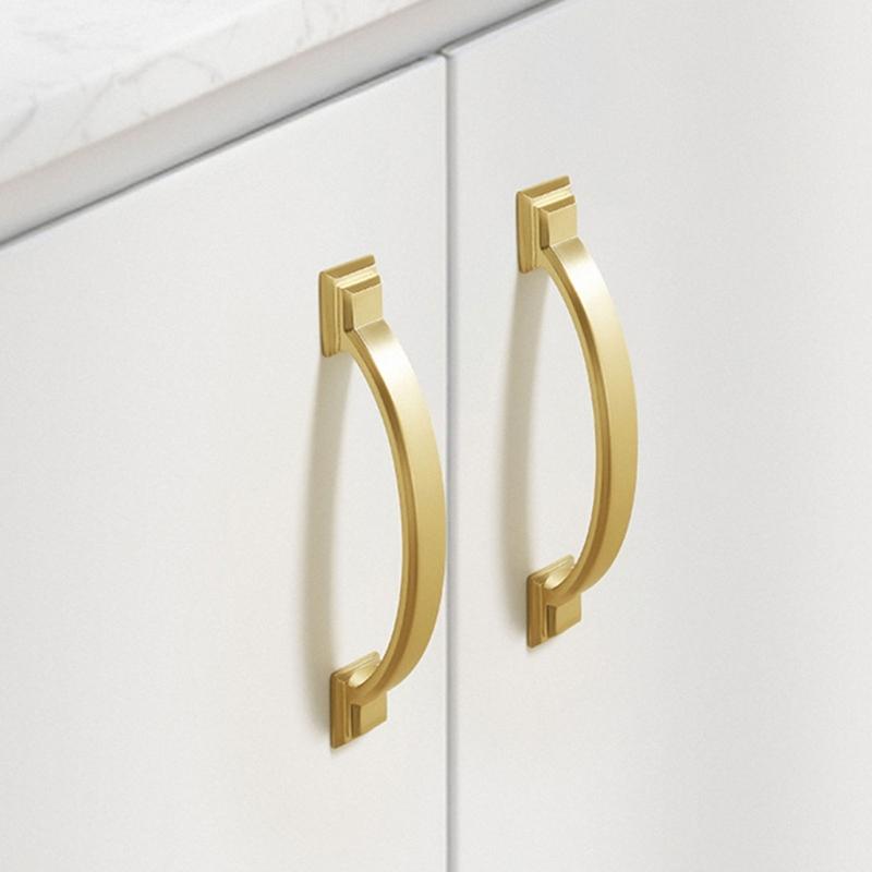 Pack Of 6 Cupboard Handles Elegant Design Strong Hardware Modern Classical Styles Suitable for Wardrobe Door & Drawers