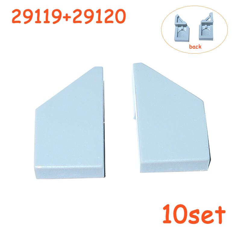 1x2 Panel Wedge Plate Curved Technical Parts MOC Mechanical Car Blocks Construction Block Assembles Particles 29120 29119