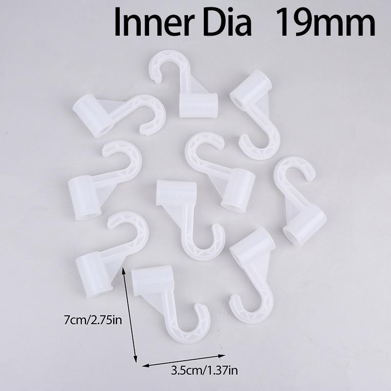 10Pcs Plastic Thickening Hook For Suit Locker Shelf Wardrobe Hook Fittings Diy Party Supplies Children Tent Game Room Joints