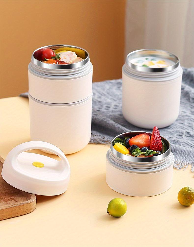 Compact Thermal Lunch Box With Insulated bag and spoon - Stainless Steel Soup Cup with Insulated Design, for Office, School