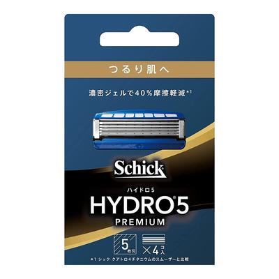 Сменные лезвия Schick Hydro 5 Premium 4 шт. Skin Guard Зеленые для бритв