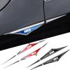 2Pcs 3D Alloy Knife Emblem Car Body Side Door Blade Fender Sticker For Volkswagen VW MK8 Passat B5 Touran CC Polo Scirocco Jetta