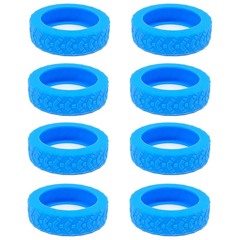 8Pcs Thicken Texture Silicone Wheels Protector For Luggage Reduce Noise Travel Luggage Wheels Cover Luggage Accessories