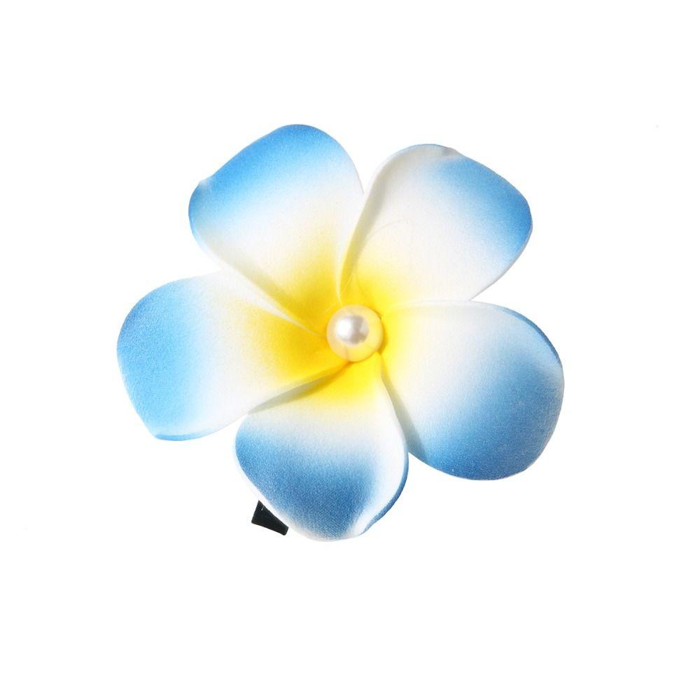 Plastic Gradient Flower Hairpins Mid Size Girls Duckbill Clip Cute Flower Hair Clip  Streetwear