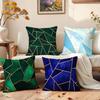 Luxury Golden Light Lines Design Cushion Cover Premium Comfort Reversible Pillow Cove In One Design for Any Room Car Interior