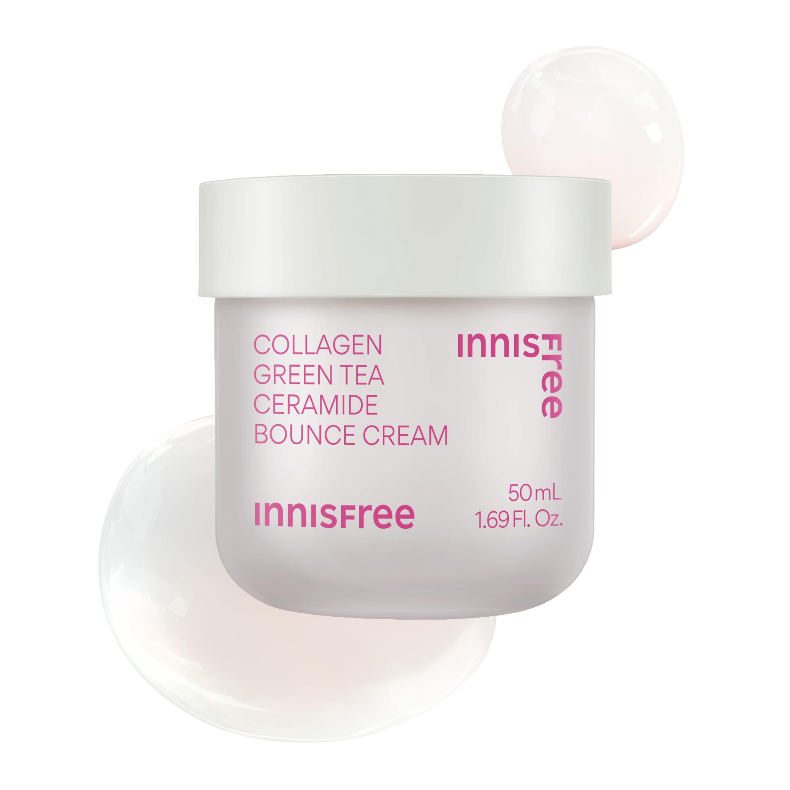 

Innisfree Коллагеновый крем с зеленым чаем и керамидами 50 мл Укрепляет и увлажняет с гиалуроновой кислотой Богат Подходит для и Комбинированной Корейская косметика для белый