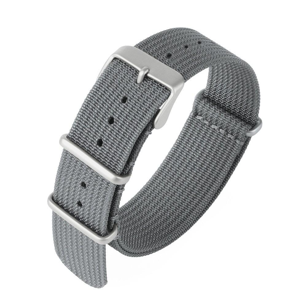 

14/16/18/20/22mm NATO Watch Band Vintage Bracelet NATO Strap Wristband Watch Accessories Quick Release Nylon Watchband 16mm серый