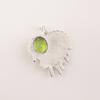 Peridot Gemstone 925 Sterling Silver Handcrafted August Birthstone Pendant 1.49" CP-28-4