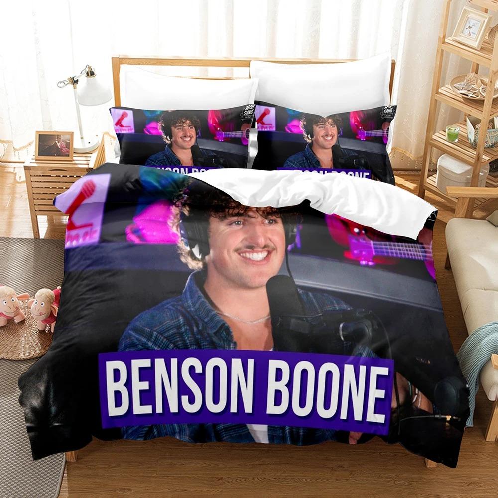 

Benson Boone Concert Bedding Collection Single Twin Full Queen King Size Bed Collection Aldult Boys Bedroom Duvetcover Collections Bed Sheet Set 24 EU SK(260x220cm)