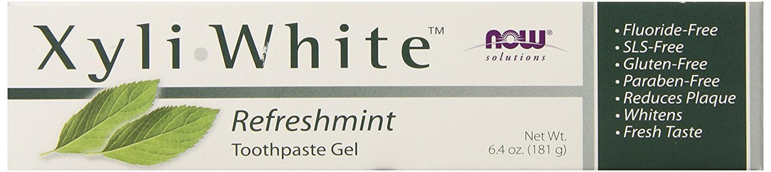 

Now Foods Xyliwhite Fluoride-Free Toothpaste Gel (Refresh Mint) 181g [Product]
