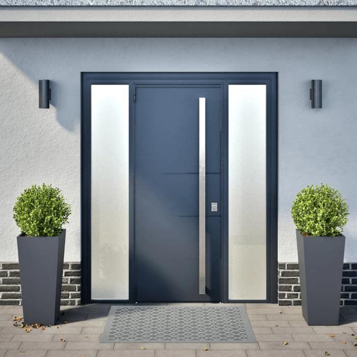 VidaXL Planters 2 Pcs Anthracite 35x35x75 Cm Steel, Outdoor Planter, Flower Box, Garden Box, Planter 851085