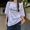 Navava Women 1 + 1 LeTTering PrinTing Loose FiT T shirT nT2630