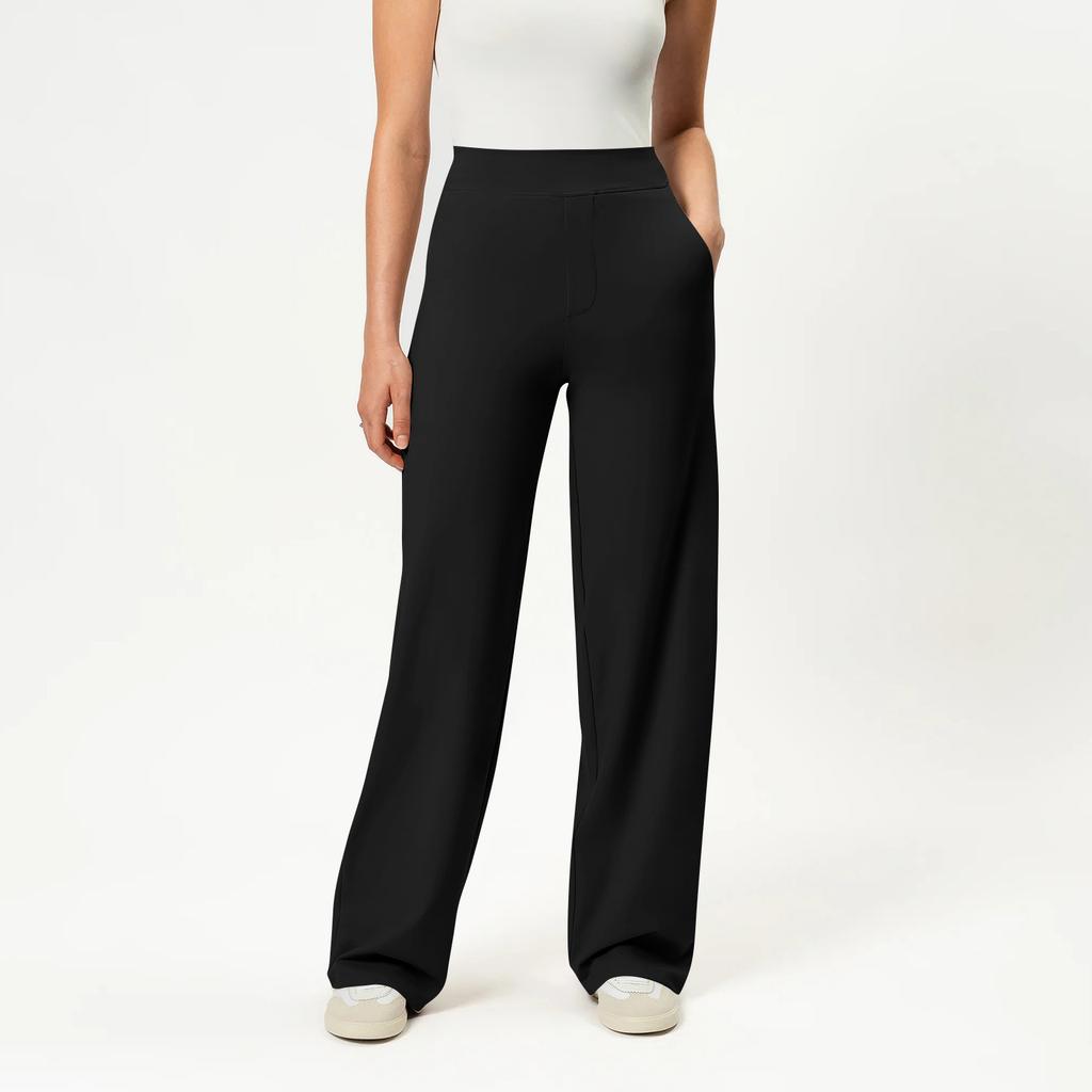 Široké kalhoty pro ženy Jógové kalhoty Tepláky s vysokým pasem a kapsami Strečové kalhoty Pohodlné sportovní tepláky na cvičení