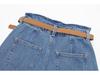 Summer European & American Women's Belted Casual Denim Shorts