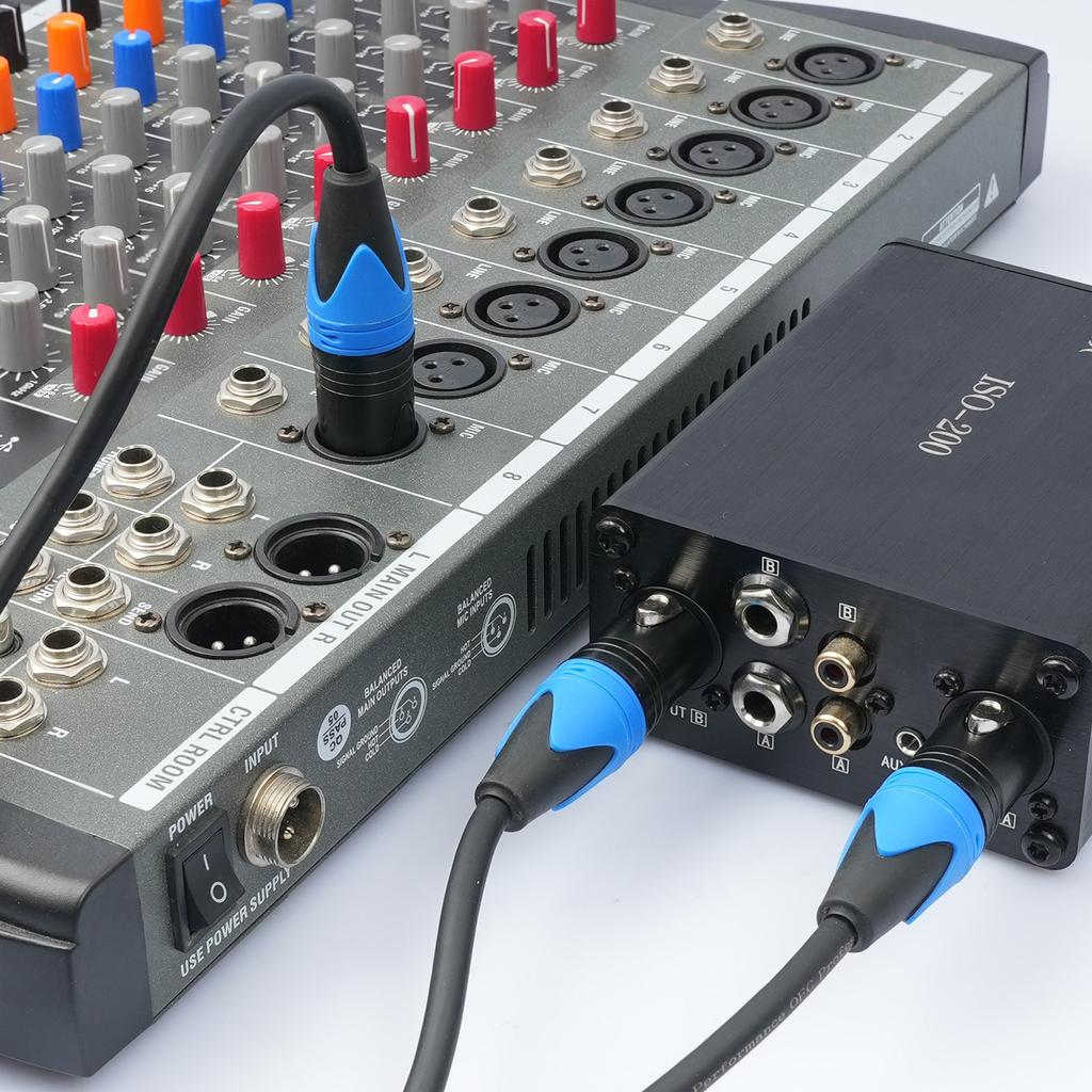 Reliable XLR Splitter Adapter Cable Cord Male To Double Female Connectors Adaptor Wire Y-Splitter 3Pin Microphone Line