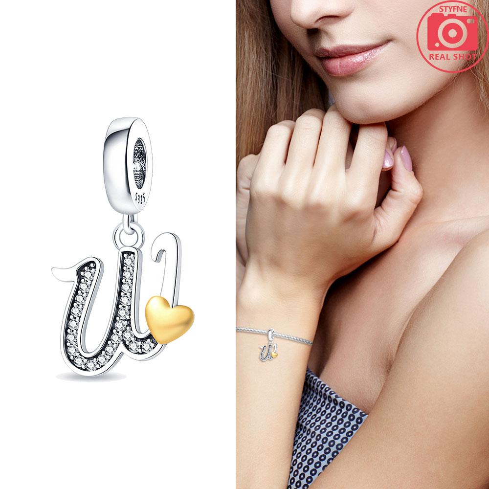 26-Letter Charm Pendant Copper Colors For Charms Copper Colors Original Bracelet For Jewelry Making