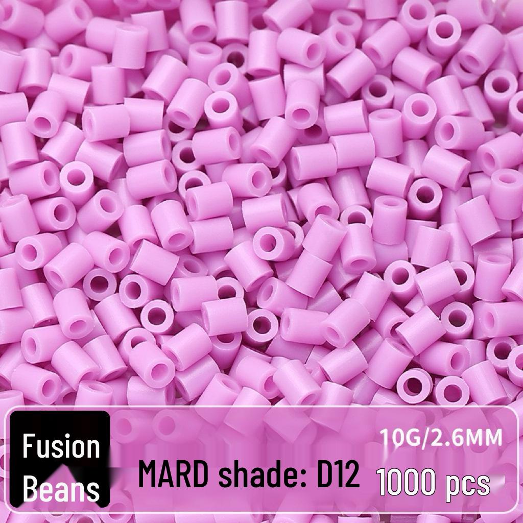 Confezione di Ricarica Perline Termofusibili da 264 Colori - 1000 Perline, 2,6 MM, Materiali per Puzzle 3D Fai da Te