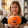 Soft Skin Friendly Plush Toy Halloween Pumpkin Doll, 8.66 Inch Bat Wing Plushie, Themed Photography Props Stuffed for Party And Home Decor Unique