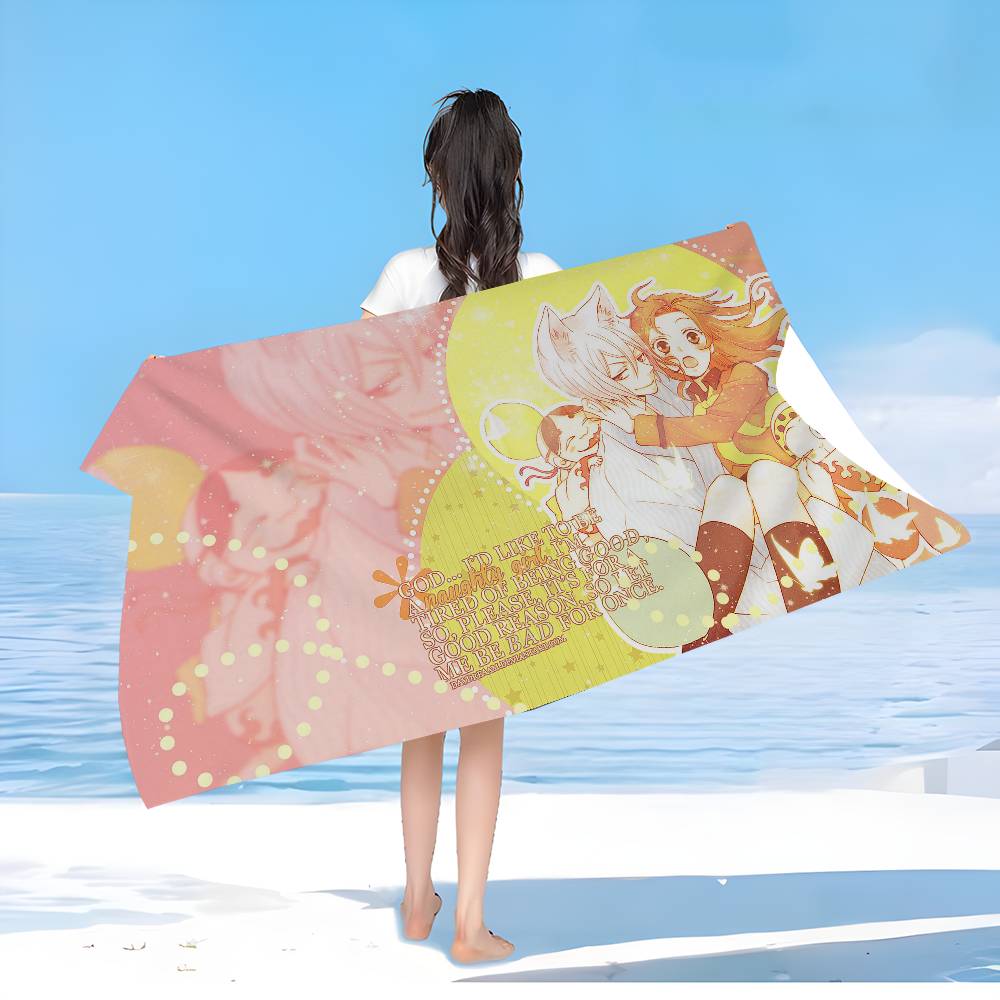 Anime Kamisama K-Kisss Microfiber Beach Towel Absorbent Quick dry Soft Yoga Swimming Resort Mountain Climbing Towel