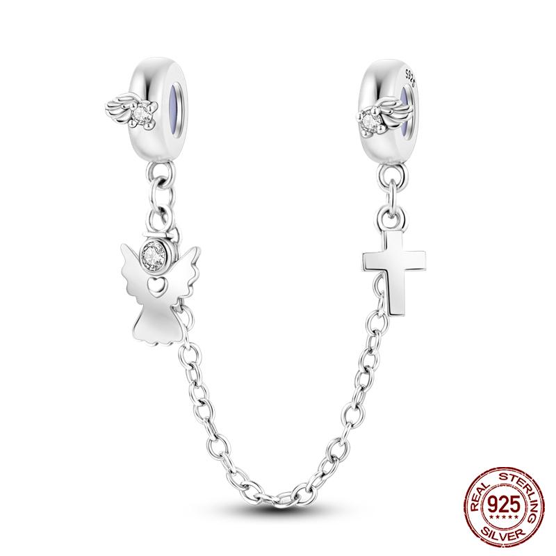925 Silver Pink Heart Wings Skating Shoe Aircraft Camera Charms Beads Pendant Fit Qikaola 925 Original Bracelet Jewelry