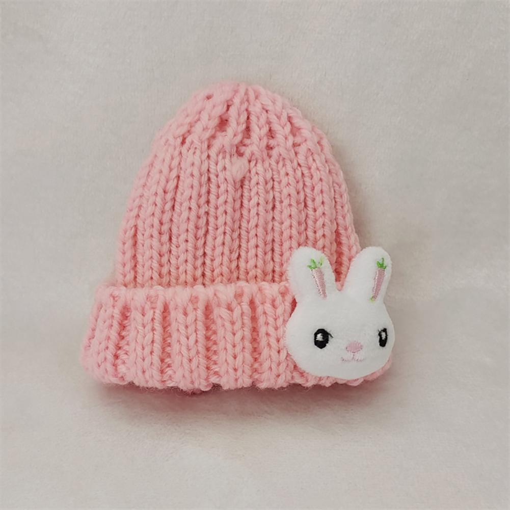 Doll Woolen Hat for Dollhouse Miniature for 15cm Labubu Color Match Hat Kawaii Cute Doll Accessories Kids Girls Toys