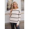 Ladies' Love Hooded Knitted Sweater Large Loose Sweater