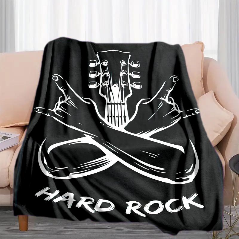 1PC Musical Elements Printed Blanket, All Season Lightweight Home Office Outdoor Nap Multifunctional Blanket A10