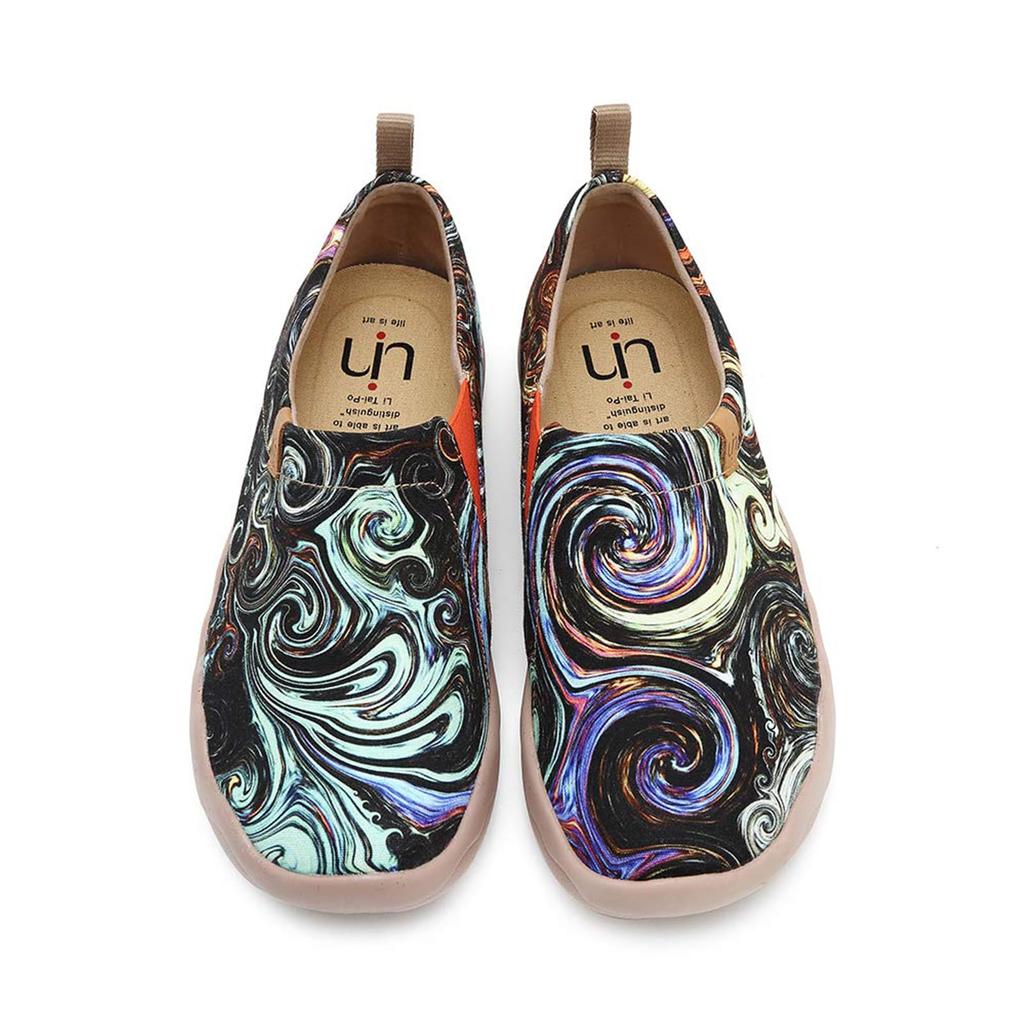 UIN Walking Casual Starry Size Cm Women's Slip-On Loafers, Shoes, Shoes, Night, 22.5