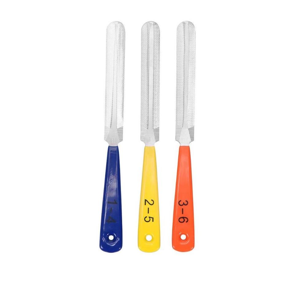3PCS Guitar Gauged Nut Saddle Files Fret Crowning Slot Filing Luthier Repair Too