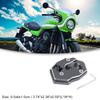 ACROPIX Motorcycle Kickstand Side Stand Extension Pad CNC Aluminum Alloy Compatible with Kawasaki Z900RS Gray 1pcs