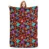 gorilla tag color leaf Blanket Soft Warm Flannel Throw Blanket Bedspread for Bed Living room Picnic Travel Home Sofa