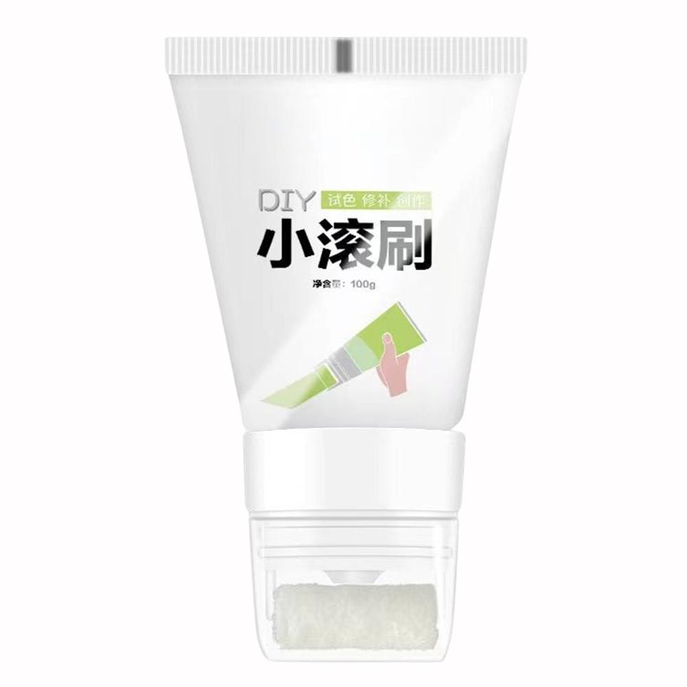 100g White Pink Wall Small Roller Brush Paint Interior Wall Repair Household Wall Graffiti Repair Environmental Protection Paint