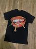 Mouth YK Graphic Tee Unisex Heavy Cotton TShirt for Streetwear Fashion Designer Vintage Trendy Shirt Black  White Tee