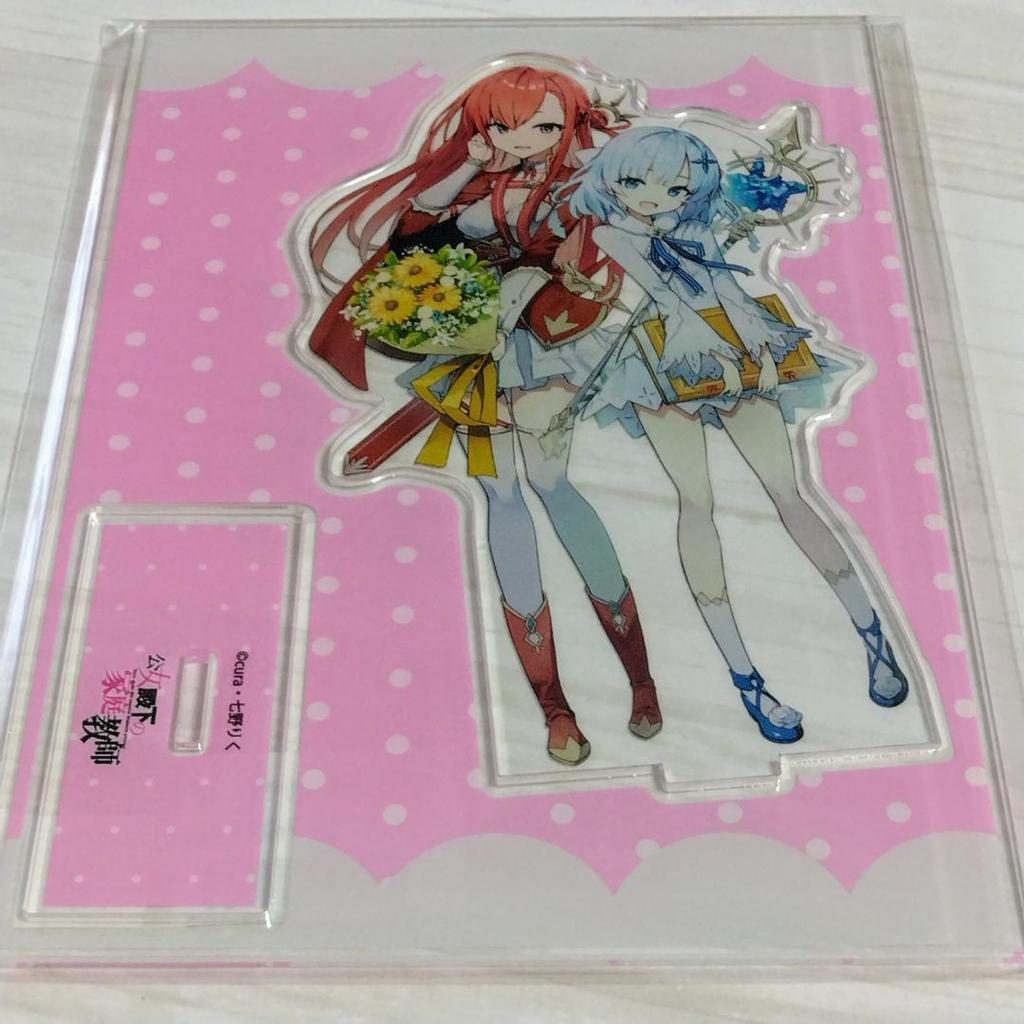 [USED] The Princess' Private Tutor Cura Art Book Gamers Limited Edition Paid Bonus Acrylic Stand