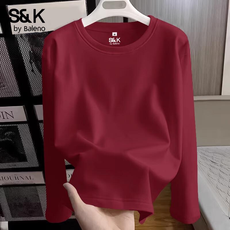 Женская хлопковая футболка с длинным рукавом Baleno S&K L