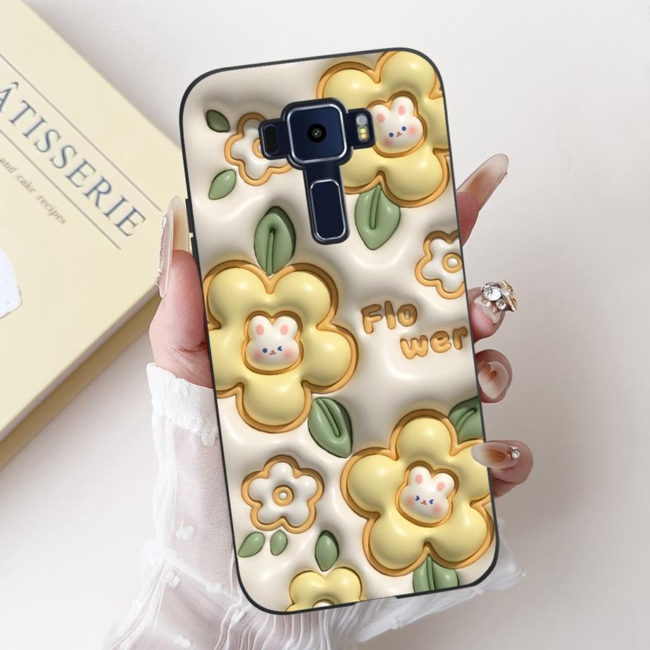 For ASUS Zenfone 3 ZE520KL Z017D 4 Max ZC520KL X008D 3 Max ZC520TL Case Soft Silicone Back Cover Love Heart Butterfly Flower Bag