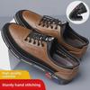Men's Soft Leather Casual Shoes, Sizes 48-50, New Spring Trend, Soft Sole