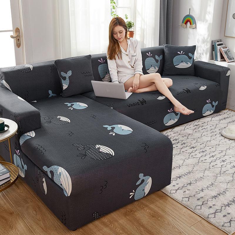 

Чехлы на шезлонги с квадратным принтом для гостиной, защита для дивана, эластичные эластичные чехлы с защитой от пыли для углового дивана 【90-145cm】