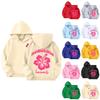 Women's Hooded Gradient Printed Long Sleeved Sweatshirt Loose Women's Sweatshirt  Sweatshirt