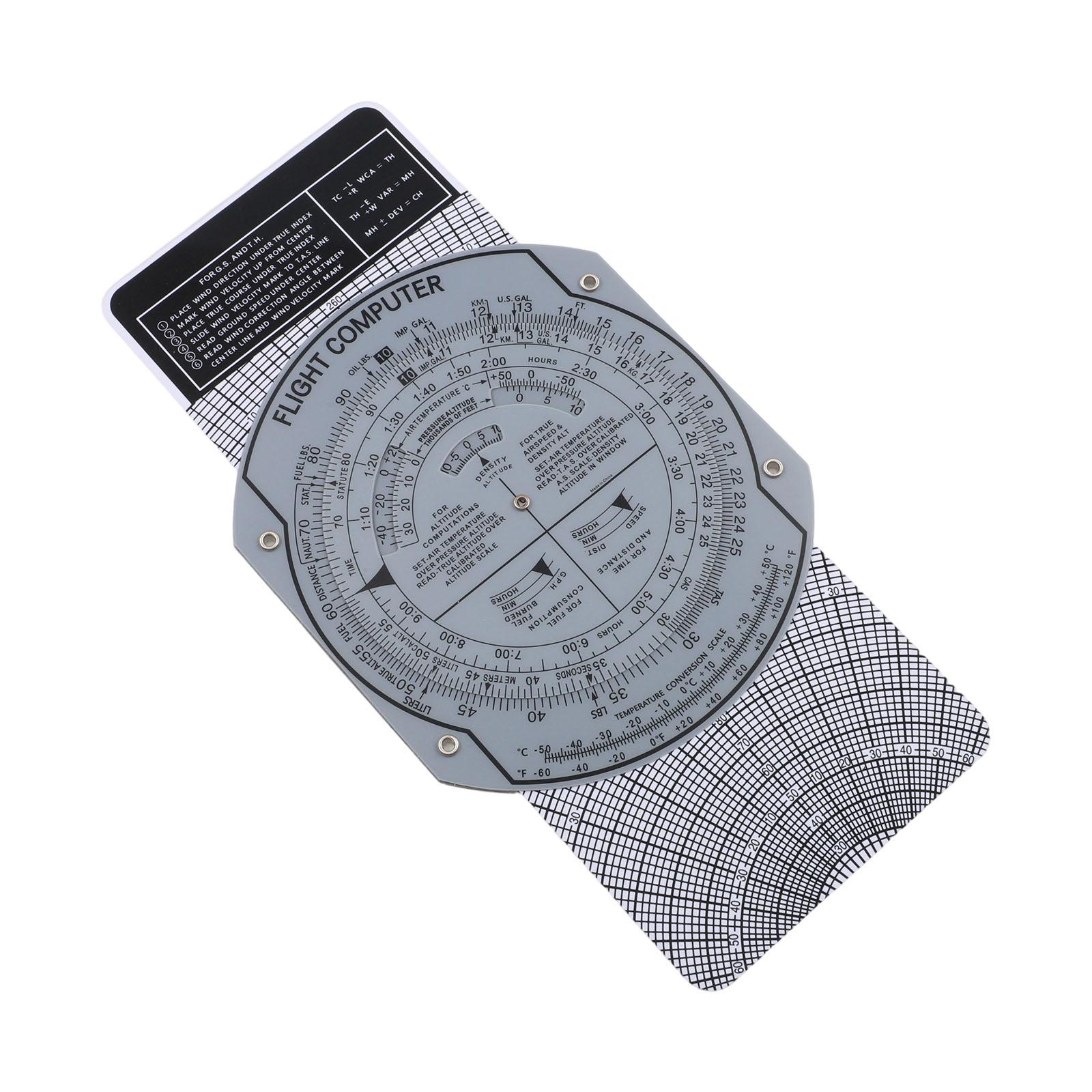 Aviation Ruler 9.05X4.72X0.19 Inches Aviation Plotter Precise Readings For Aviation Professionals For Project Measurements China Mainland