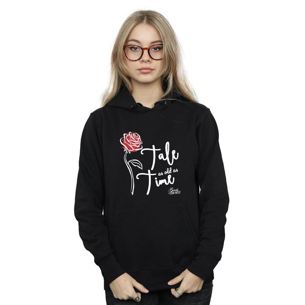 Disney Womens/Ladies Tale As Old As Time Rose Hoodie